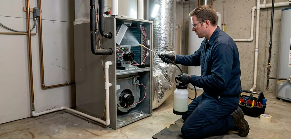 Air Handler Antimicrobial Treatment in Irvington