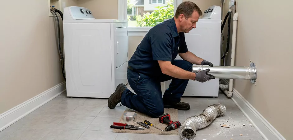 Dryer Vent Replacement in Irvington